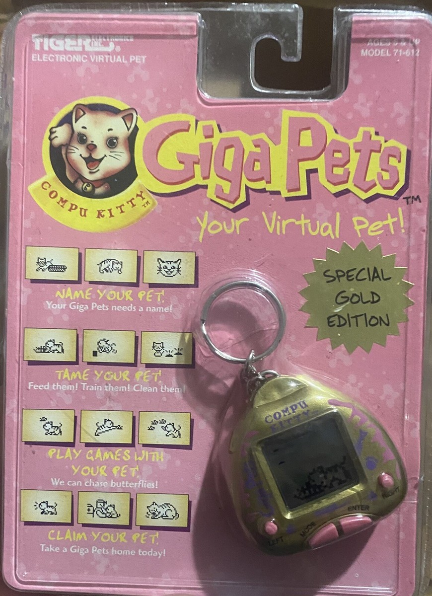 Tiger Electronics Giga Pets Compu KittySpecial Gold Edition | eBay