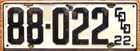 Item photo. Show Listing Details page. Listing 1922 Colorado License Plate Number Tag