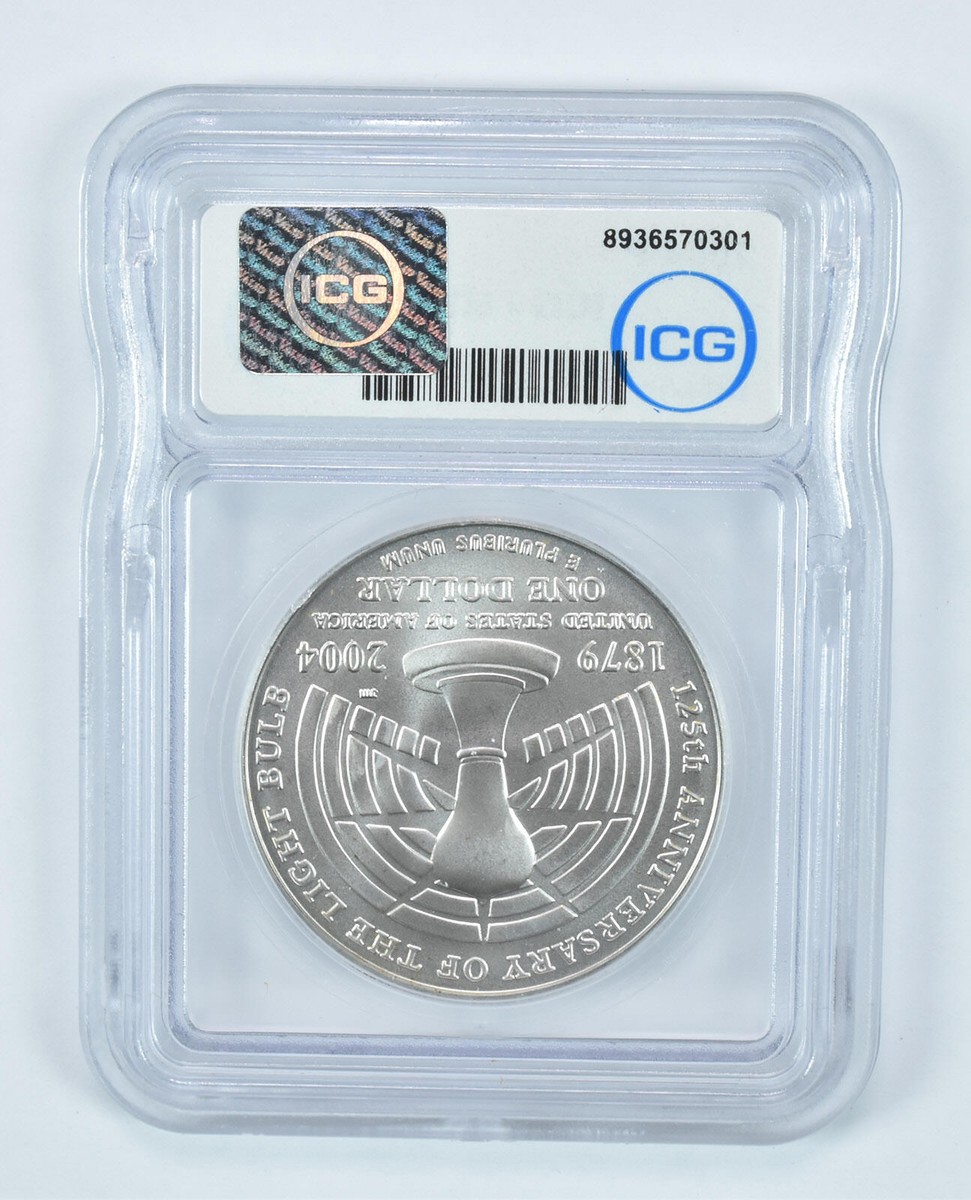 2004-P Thomas Edison Commemorative Silver Dollar MS70 ICG | eBay