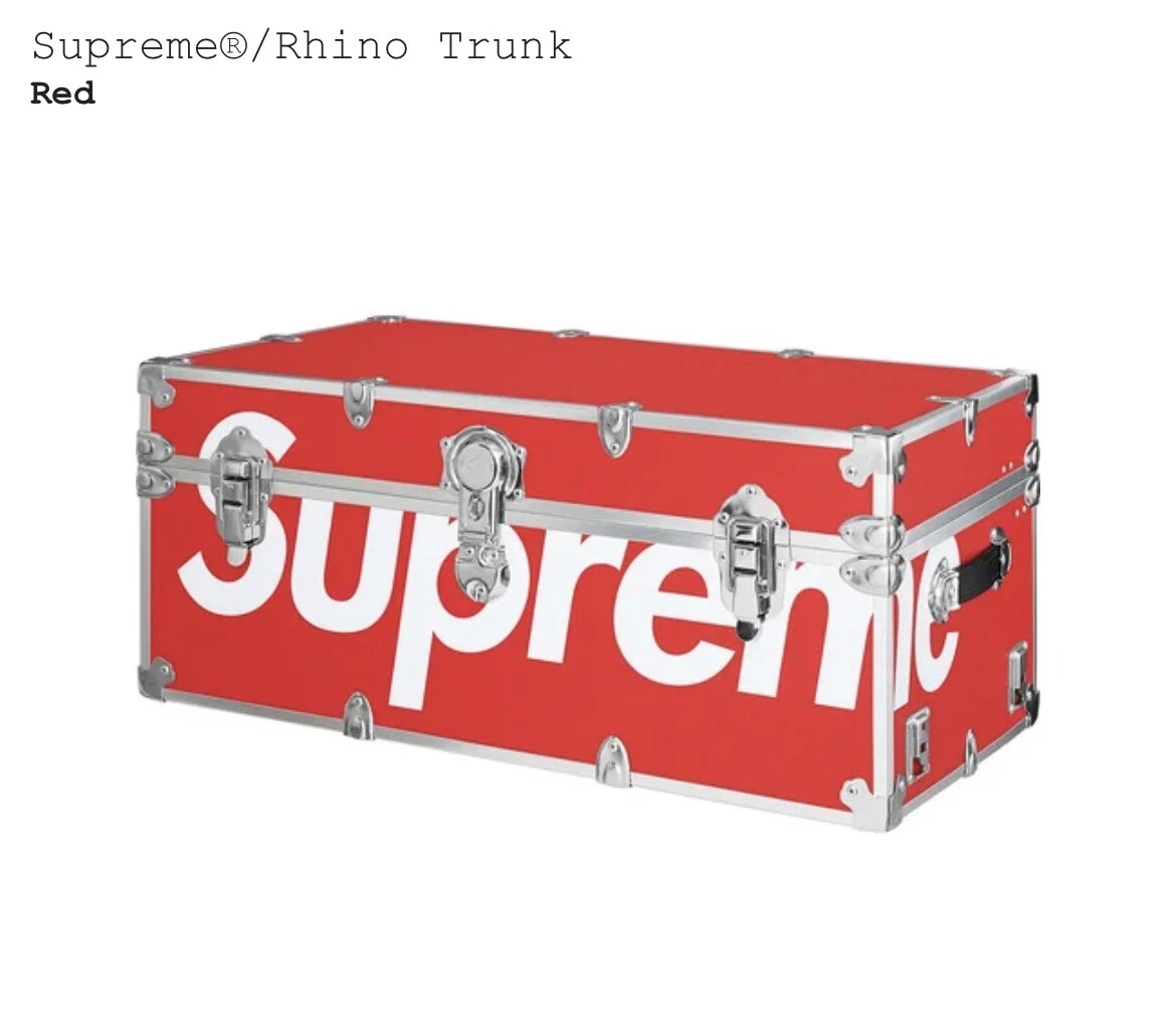 BRAND NEW S/S 2022 Red SUPREME NEW YORK/Rhino Trunk 32x18x14"