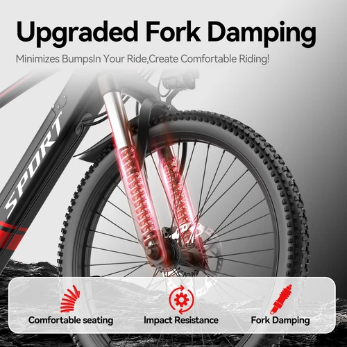 Electric Mountain Bike ebike Adults 750W 20MPH Off-road E-Bicycle 26" Tire HOT - Picture 27 of 36
