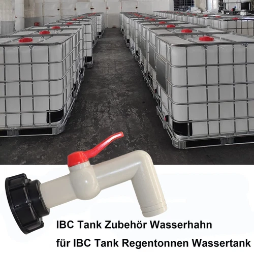 Auslaufhahn IBC Tank Adapter IBC Tank Ablasshahn Auslassventil Kugelauslaufhahn - Bild 11 von 21