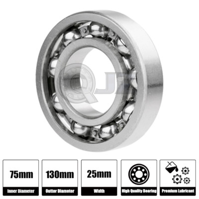 1x 6215-OPEN Ball Bearing 75mm x 130mm x 25mm QJZ Brand NEW Premium