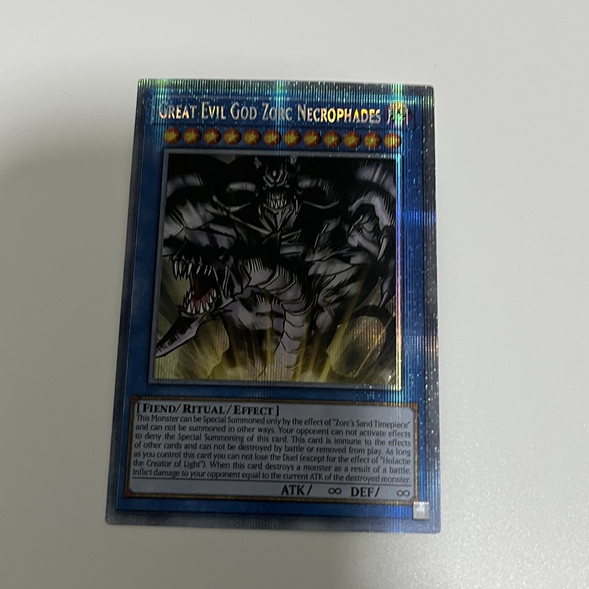CUSTOM|Great Evil God Zorc Necrophades 2card SET|Secret|JP|DIY