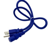 Blue 3 FT COLOR CODE AC REPLACEMENT POWER CABLE CORD FOR SAMSUNG LG LCD TV HDTV