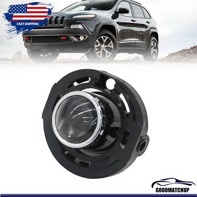 For 2014-2017 Jeep Grand Cherokee Fog Light Clear Front Bumper Lamp Left=Right