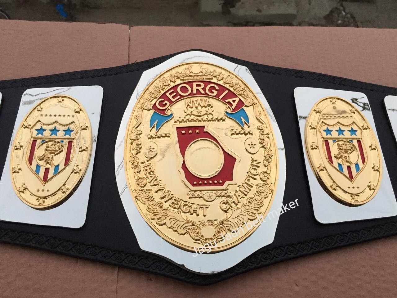 NWA Heavyweight Championship Belt adult zinc plates eBay