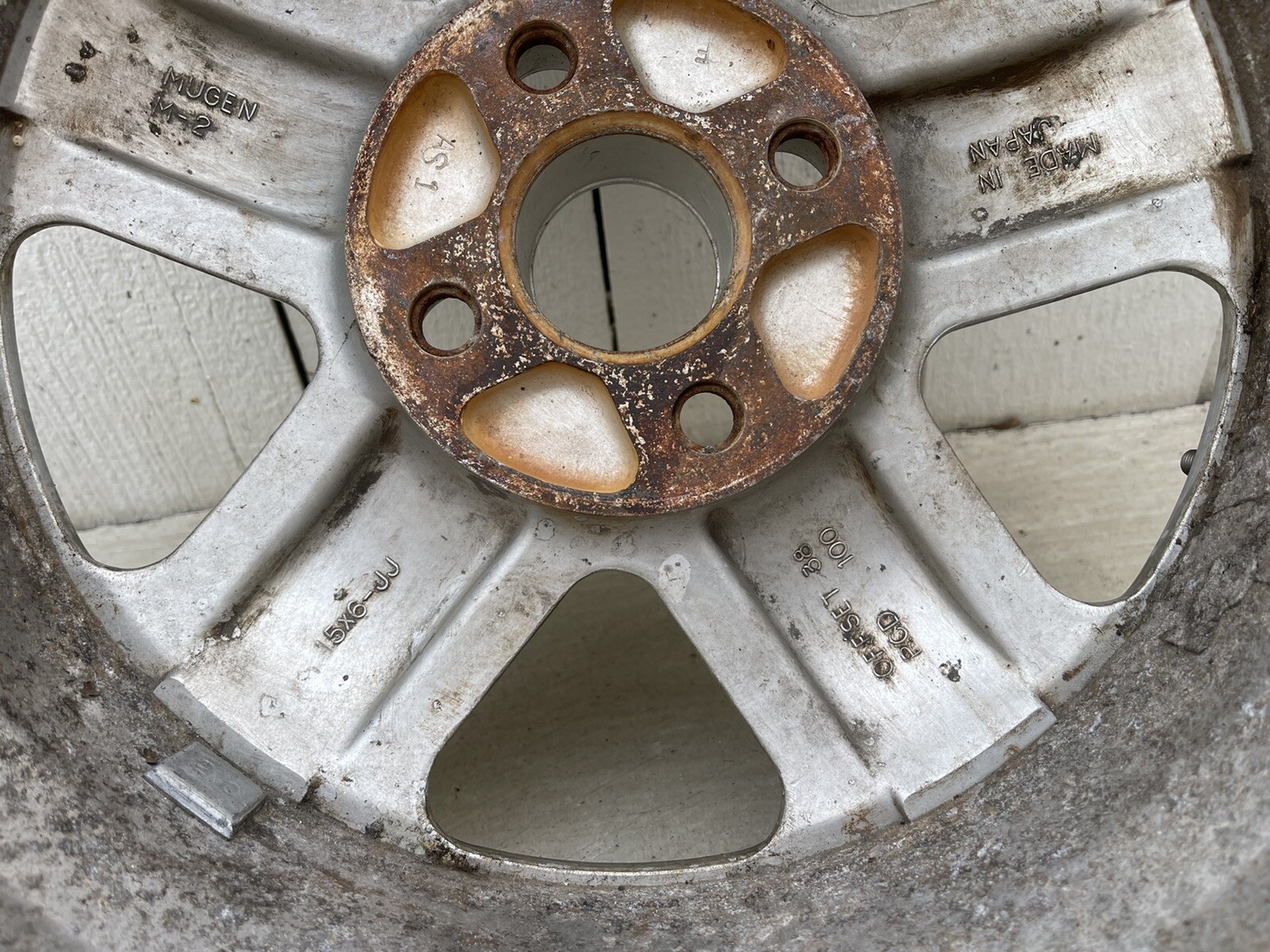 Rare JDM MUGEN MR-5 M2 Wheel Rims 15x6 4x100 Civic CRX Integra Dc2 Da6 Ef9
