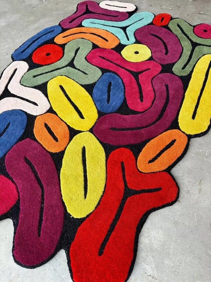 8x10 Modern Tufted Rug Handmade Woolen Carpet Oriental Antique