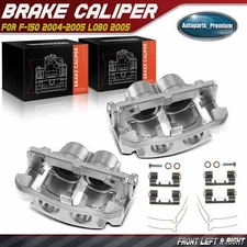 Pair Front Side Brake Calipers with Bracket for Ford F-150 2004 2005 Lobo 2005