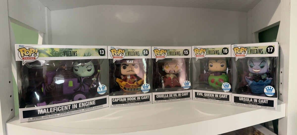 限定FUNKO POP ディズニー ヴィラン　トレインシリーズ5点セット 限定FUNKO POP ディズニー ヴィラン トレインシリーズ5点セット