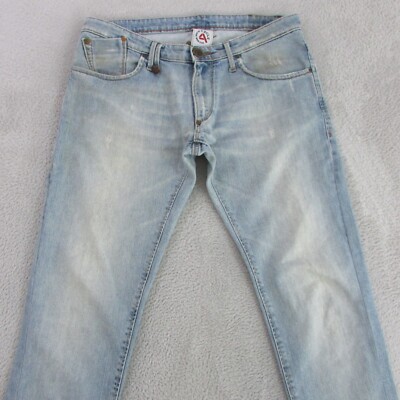 Cycle Jeans Mens W32 L32 Light Blue Skinny Denim Made in Italy