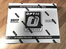 2017 Donruss Optic Football Factory Sealed Fat Pack Box Patrick Mahomes Rookie 