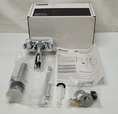 Delta 2520LF-MPU Classic Centerset Bathroom Faucet with Pop-Up Drain, Chrome