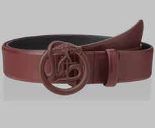 Cintura Just Cavalli in pelle Made in Italy, fibbia logo serpente di design