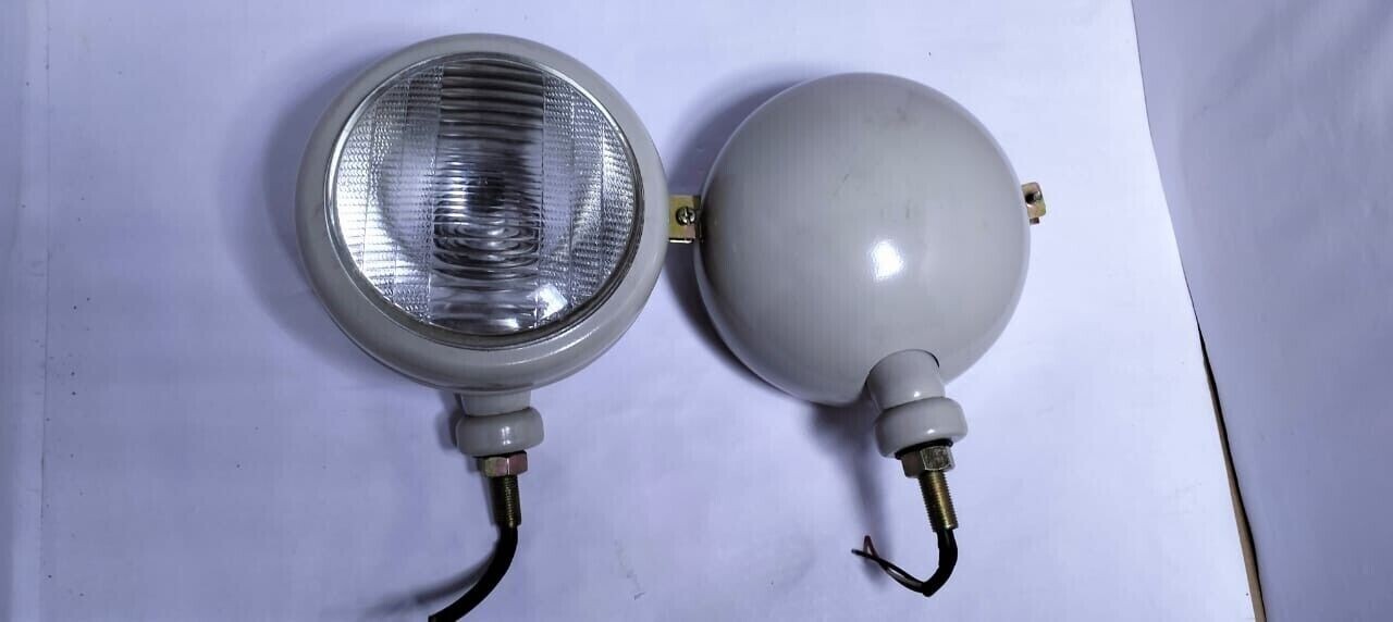 Grey Headlamps Right Left Assembly 12 Volt Compatible for Case IH