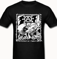 Old School Punk Rock Anarchy T shirt Tee Metal Skull anarchist Music Hardcore