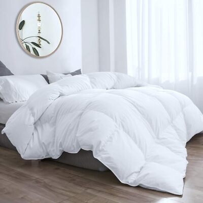 Entenfedern & Daunen Bettdecke Hotel Collection Warm Box Steppung Doppelnaht Steppdecke