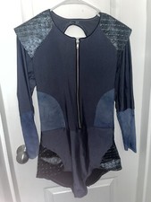 Purple contemporary dance Unitard costume adult small