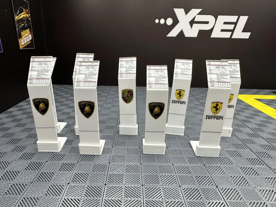 Diorama 1/18 Car Display Board Model Car Showroom Garage Scene Model Accessories - Image 4 of 4