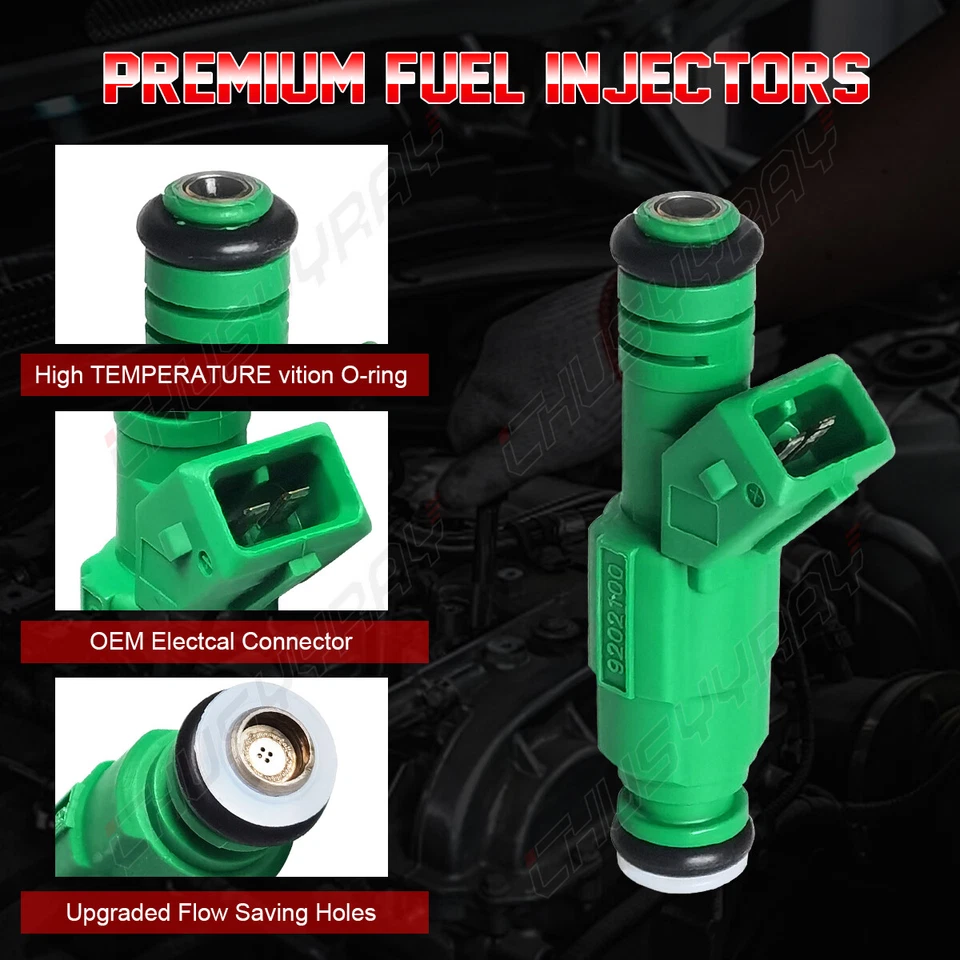 Inyectores de combustible 8 piezas nuevos 0280155968 para Lotus Esprit 1997-2004 3,5 L V8 Foto 2 de 4