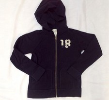 crewcuts j crew cuts navy blue med weight full zip hoodie sweatshirt jacket 8
