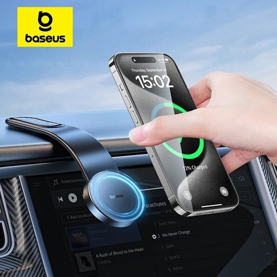 Baseus C02 Pro Bendable Magnetic Car Phone Holder 15w Wireless Charging