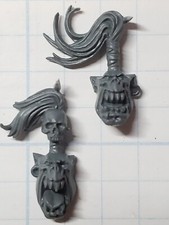 Warhammer 40k Ork Bits Boyz Topknot Heads x2