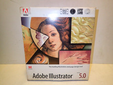 Adobe Illustrator 5.0 Macintosh Version 1993 3.5" Floppy Complete AAW500R3109382