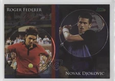 2011 Ace Authentic Match Point 2 Novak Djokovic Roger Federer #DP2 Rookie RC