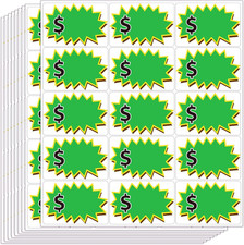 300 Pcs Garage Sale Stickers, 2"X3" Removable Adhesive Price Tag Stickers for