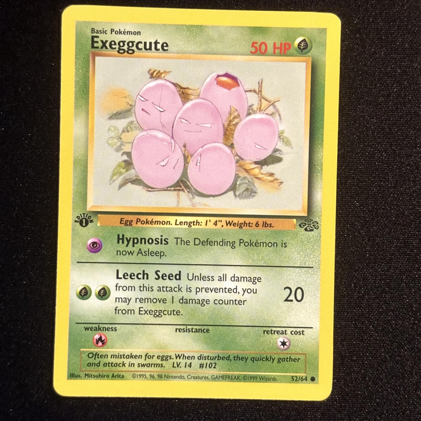 Exeggcute Common 1st Edition 52/64 Jungle NM