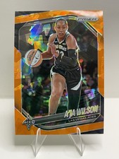 2025 Panini Prizm WNBA - A'ja Wilson #76 Orange Ice Prizm