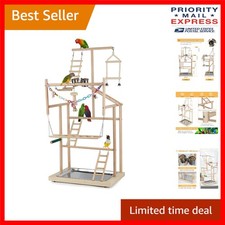 Fun Indoor Bird Playstand with Bells - Entertain Your Feathered Friends
