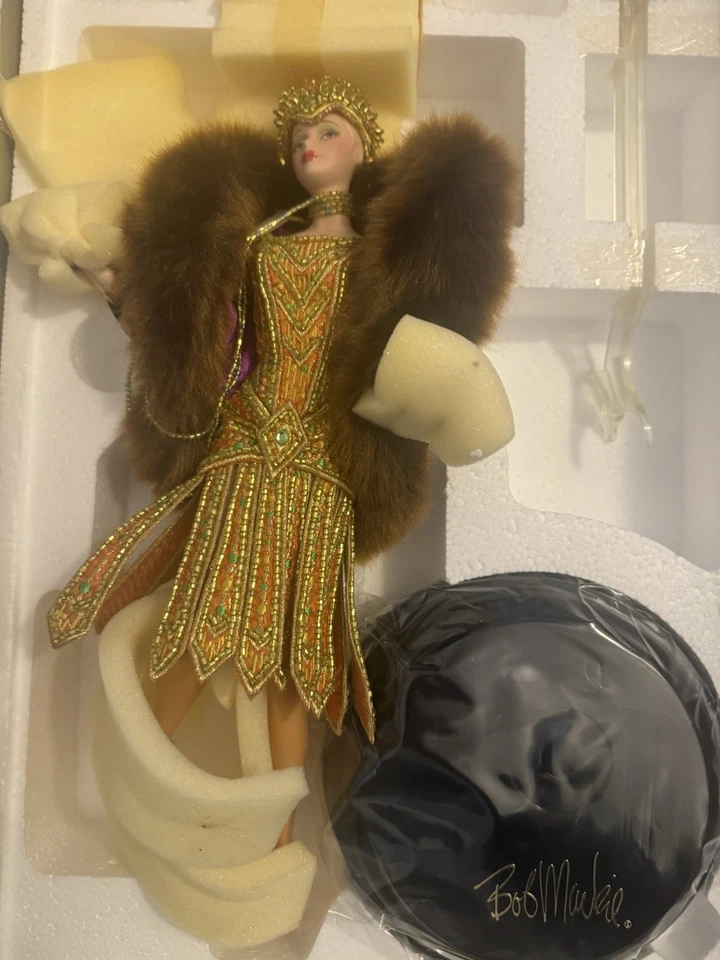 Barbie de porcelana Mattel 2000 The Charleston de Bob Mackie modelo 24252 Foto 2 de 3