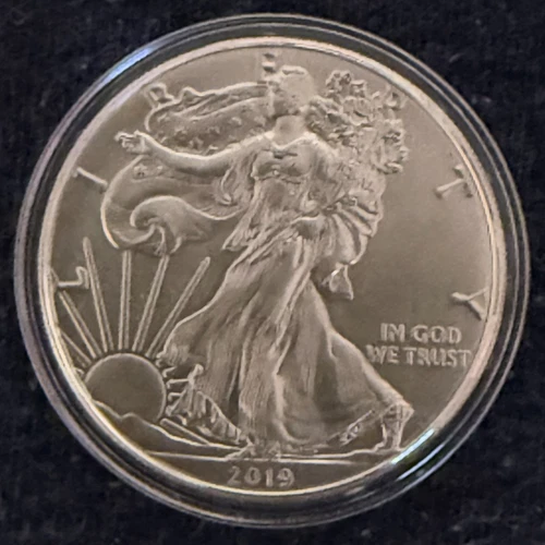 2019 American Eagle - $1 - 1 OZ. Silver Coin - .999 Fine Silver - Capsuled - UNC
