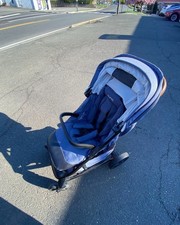 Nuna Blue Pushchair Stroller Adjustable Handl...
