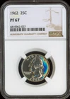 1962 Silver Washington Quarter NGC PF67 (NO TONING SCANNER ERROR)