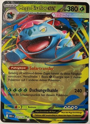 Pokemon Mega-Bisaflor ex | Deutsch 003/132 Mega Entwicklung | Near Mint