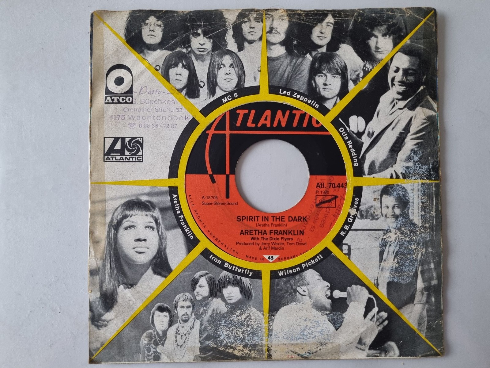Aretha Franklin - Spirit In The Dark 7'' Vinyl Germany