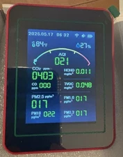 Air Quality Detector & TVOC Pollution Meter (home, Car, Grow Room, Factory, Etc)