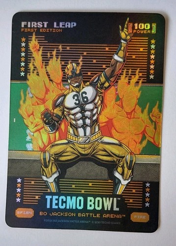 Bo Jackson Battle Arena Tecmo Bowl First Leap Leroy Butler BF164 Fire