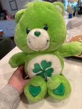 VINTAGE Care Bear - Good Luck Bear Beanie Plush 8 2002 Good Condition