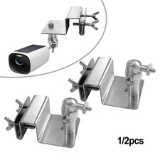 Solar Panel Mount Gutter Bracket for Eufy For Arlo Cameras with 1/4 Screw Fix