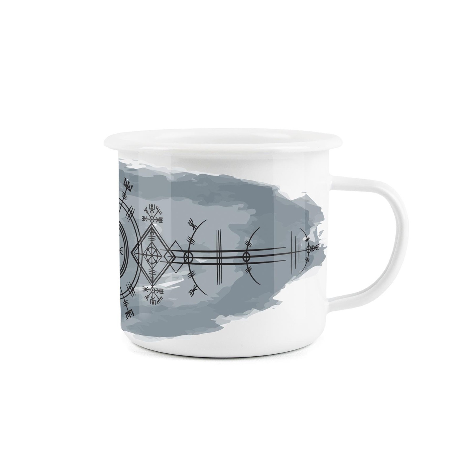 Norse Wayfinder Enamel Mug - Outdoors Hiking Tea/Coffee Metal Cup