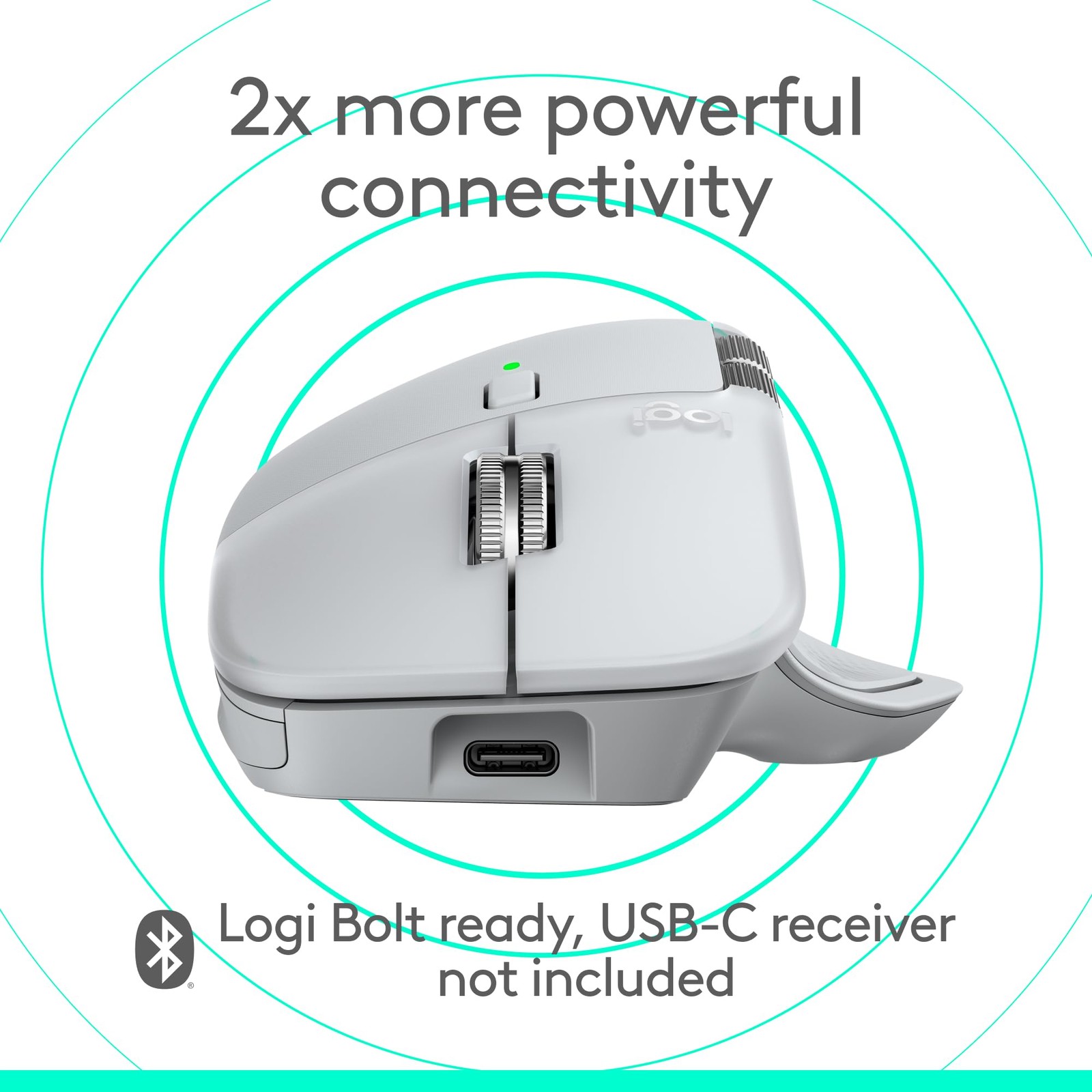 Paquete para escritorio Logitech Mac: MX Master 4 - Studio Pad - Blanco plateado y gris, imagen 6