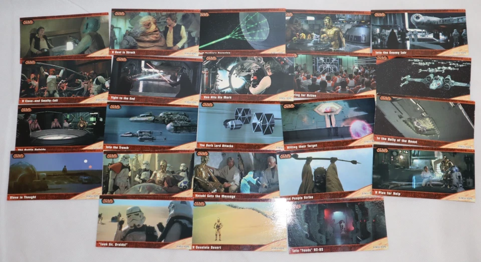 STAR WARS TOPPS WIDEVISION CARD LOT VTG 1997 SET BUNDLE W/ BONUS LASER CARDS - Image 2 of 4