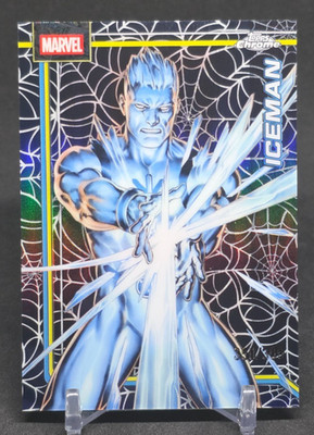 2026 Topps Chrome Marvel Iceman Spider-Web Refractor /399