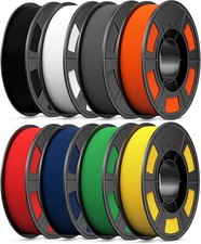 SUNLU PLA 3D Printer Filament Bundle 1.75mm 8 Pack 2kg Total Vacuum Sealed