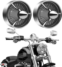 2'' Turn Signal Light Turbine Replacement Smoke Lenses Covers Clip-on For Harley